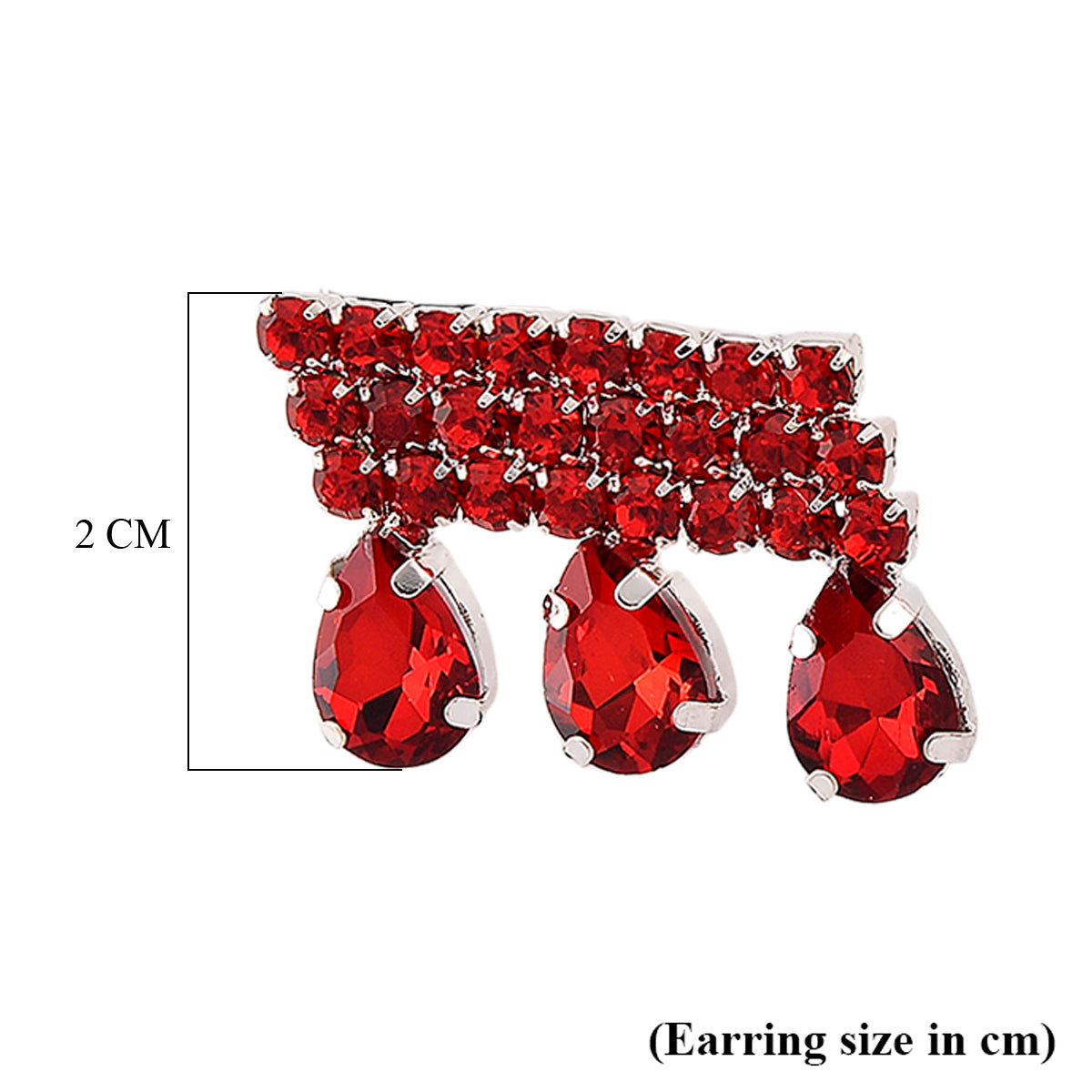 Australian Magic Red Crystal Earring with Push Back 8356628 4