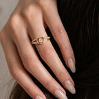 Royal Bali Collection - D'Joy Moissanite Solitaire Heart Ring in 18K Vermeil Yellow Gold Plated Sterling Silver_8356875_1