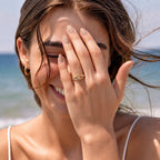 Royal Bali Collection - D'Joy Moissanite Solitaire Heart Ring in 18K Vermeil Yellow Gold Plated Sterling Silver_8356875_2