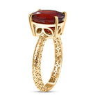 Very Rare Size- Luxoro 9K Yellow Gold Ceylon Hessonite Garnet Solitaire Ring 4.50 Ct._8357012_3
