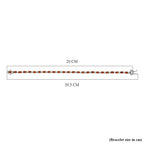 D'Joy Ceylon Hessonite Garnet & White Zircon Bracelet (Size 7.5) with GB Lock Box in Rhodium Overlay Sterling Silver 8.04 Ct, Silver Wt. 8.65 Gms._8357140_4