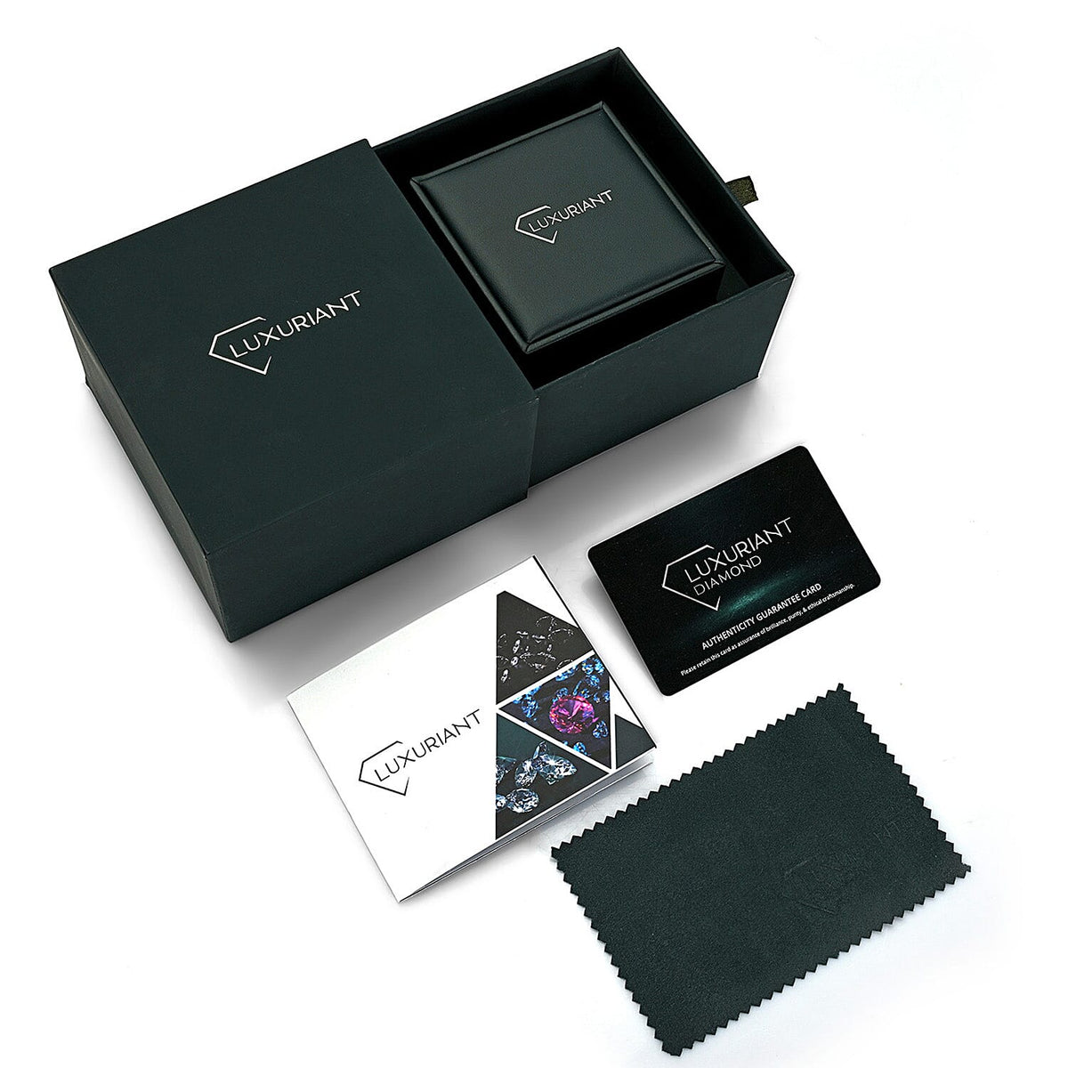 LUXURIANT 1 Ct. Lab Grown Diamond Poke Free Solitaire Stud Earring with Ball Back in Rhodium Overlay Sterling Silver (SI-GH) 8357232 8