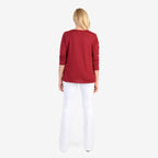 Beaumonde Sequine Bow Jumper (Size M) - Red_8357550_3