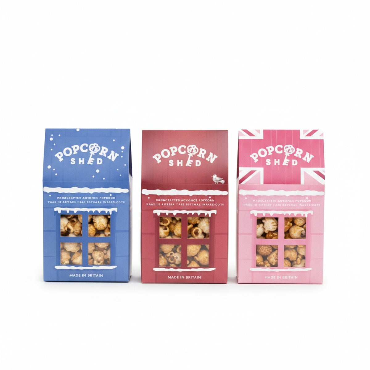 3-Shed Classic Gourmet Popcorn Gift Bundle (3 x 80g) - Assorted Mixed Flavours 8357568 0