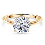 Luxuriant 18K Yellow Gold IGI Certified Lab Grown Diamond (VS/EF) Ring 3.00 Ct._8358122