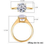 Luxuriant 18K Yellow Gold IGI Certified Lab Grown Diamond (VS/EF) Ring 3.00 Ct._8358122_5