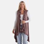 La Marey Knit Waterfall Cardigan (One Size) - Brown_8359116_5