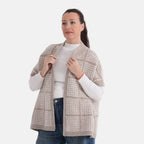 La Marey Soft High-Neck Cardigan (Fits UK 8-20) - Cream & Beige_8359193_2