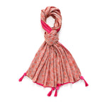 Limited Collection Reversible Floral Shawl (70 x 180 cm) - Pink_8359311