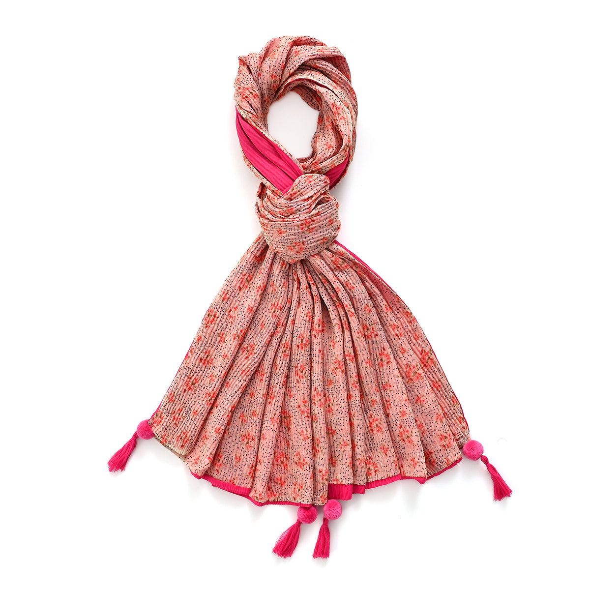 Limited Collection Reversible Floral Shawl (70 x 180 cm) - Pink V32565909 0
