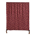 Limited Collection Reversible Floral Shawl (70 x 180 cm) - Dark Purple & Brown_8359323_1
