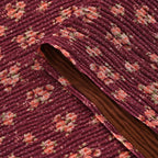 Limited Collection Reversible Floral Shawl (70 x 180 cm) - Dark Purple & Brown_8359323_4