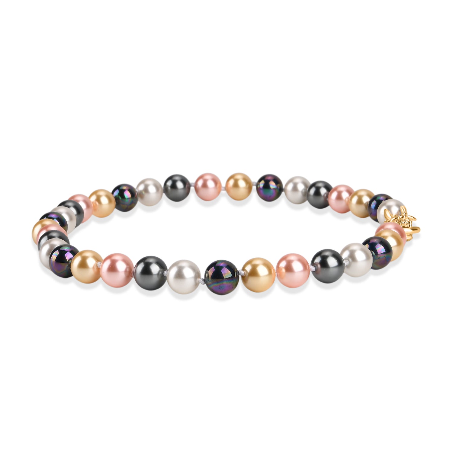 Multi Color Shell Pearl Beads Necklace (Size - 19) 350.00 Ct. V32532692 4