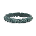 Natural Type A Jadeite Jade Flower Carving Bangle (Size 8) 200.00 Ct._8360185