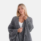 La Marey Relax Fit Tassel Cape (One Size, 8 to 20) - Black_8360266_4