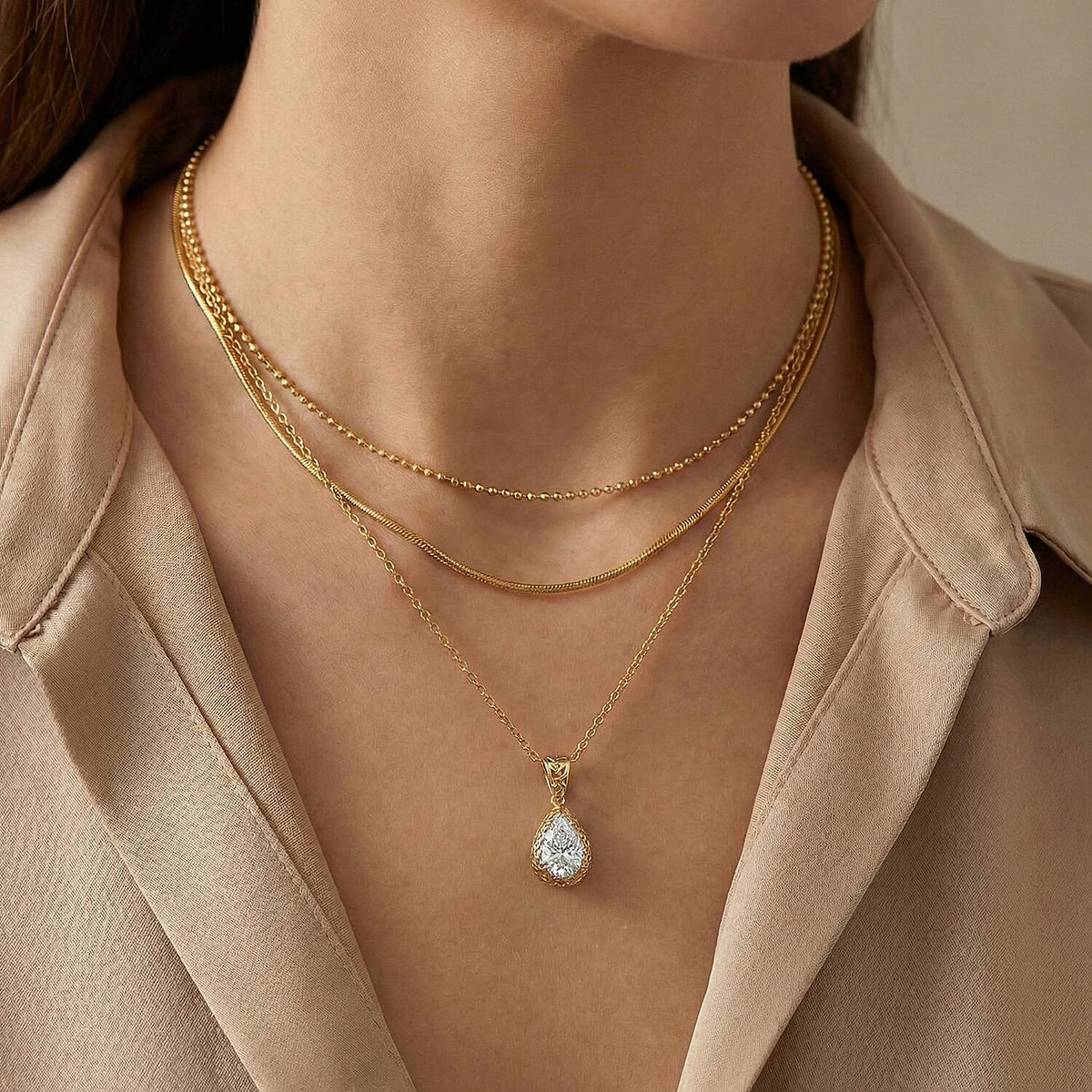 LUXURIANT 2 Ct. Lab Grown Diamond Solitaire Pendant in 14K Yellow Gold 8360285 3
