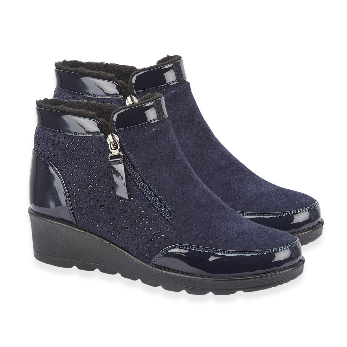 Shoertee Comfort Ladies Shoe (Size - 6) - Navy V32610454 0