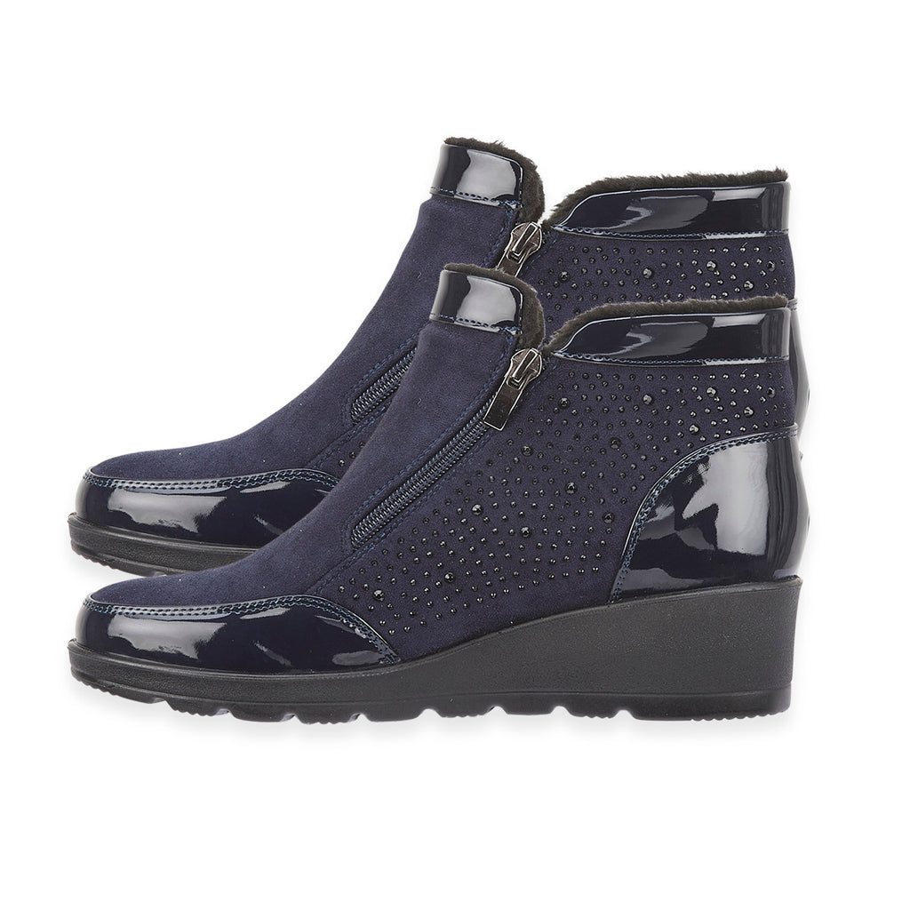 Shoertee Comfort Ladies Shoe (Size - 6) - Navy_8361889_1