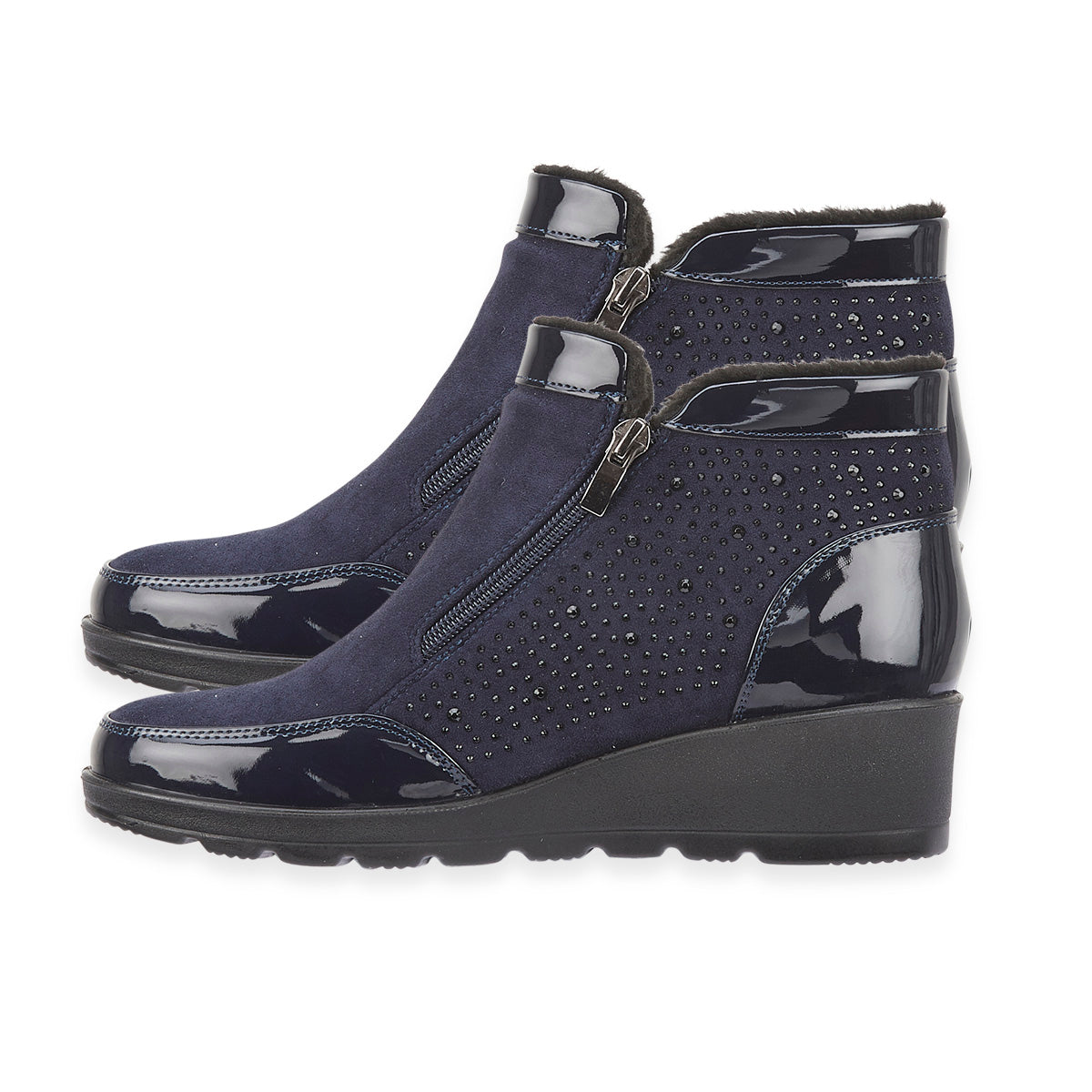Shoertee Comfort Ladies Shoe (Size - 6) - Navy V32610454 1