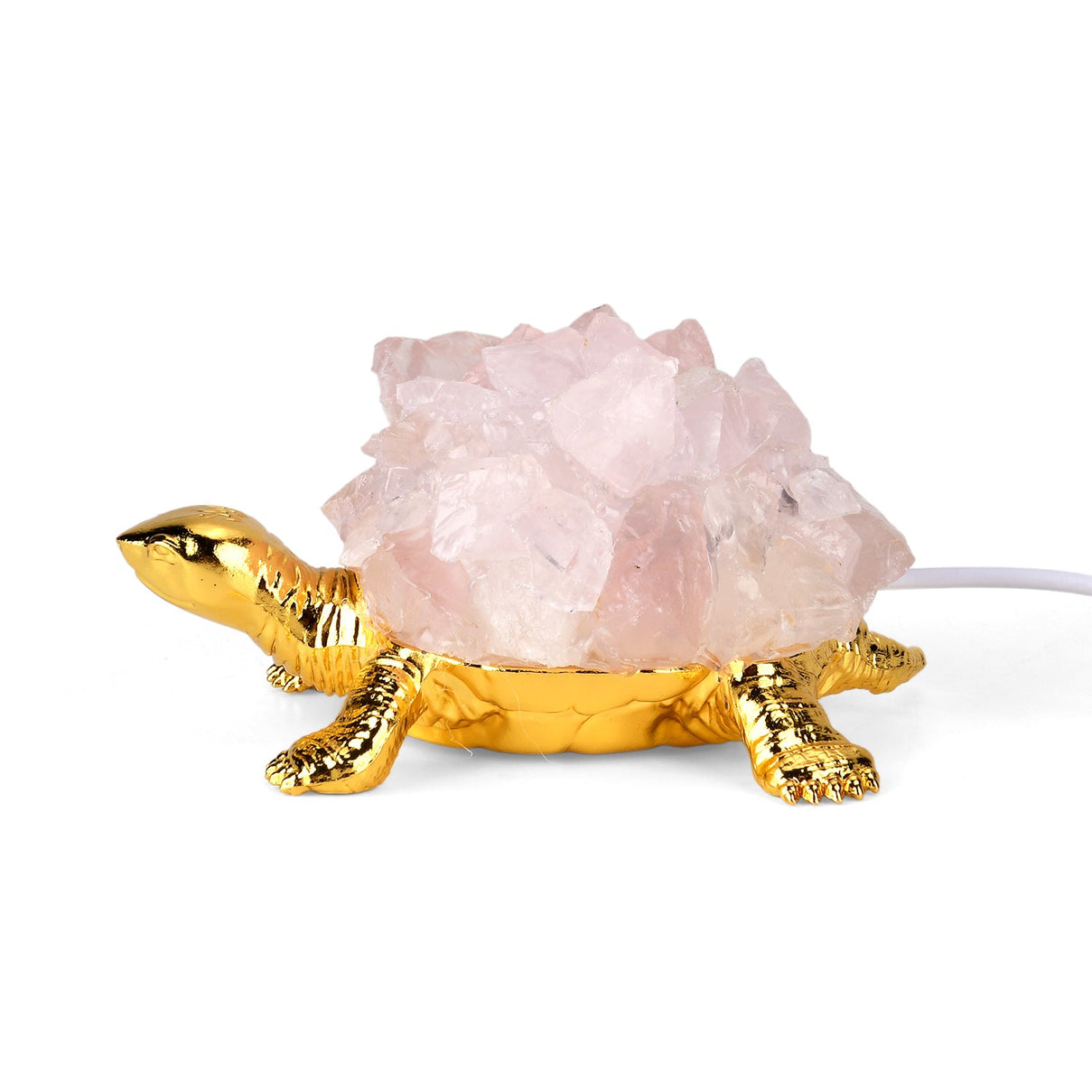 Crystal Shell Turtle Table Ornament with Internal LED Light (12cm) - Pink V32359347 5