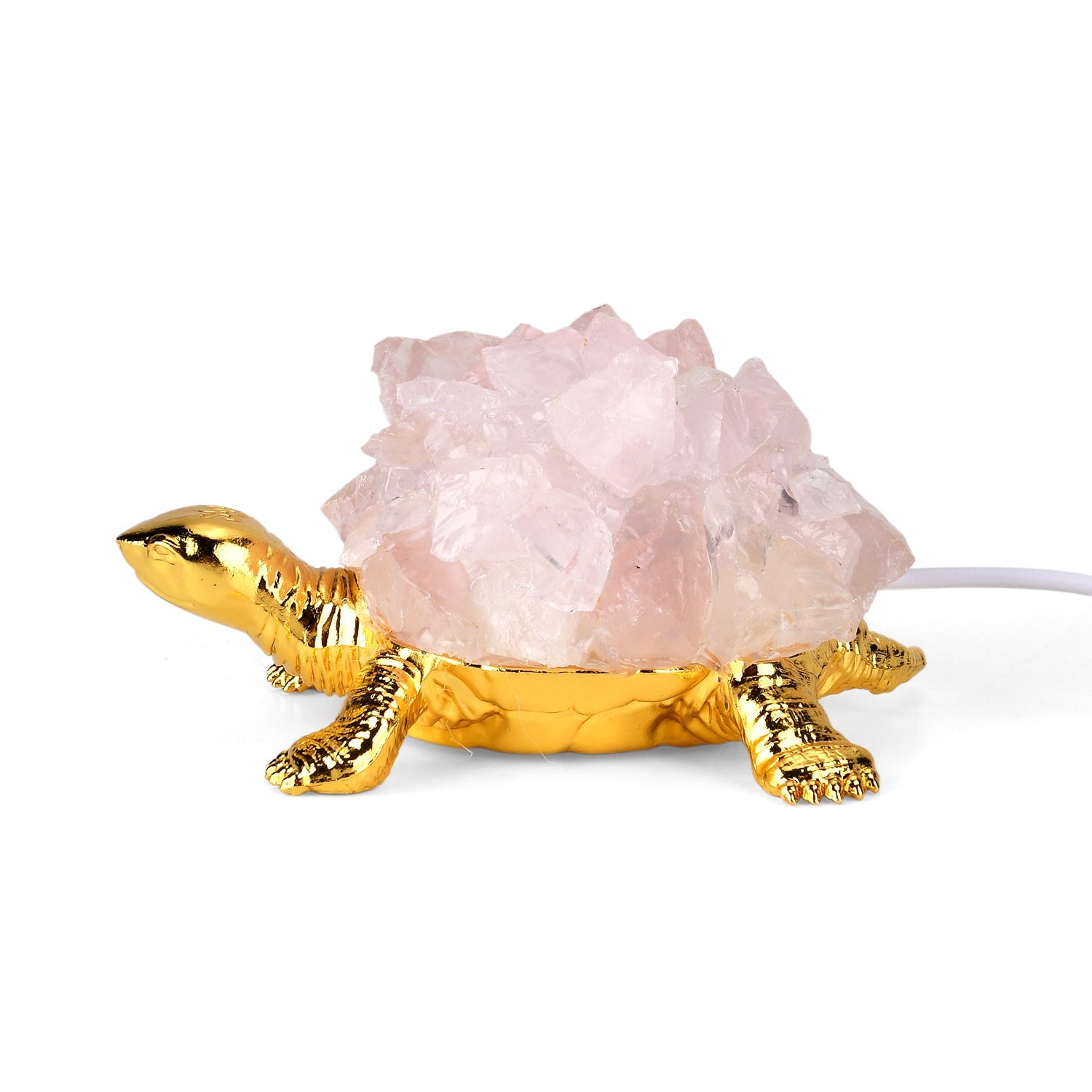 Crystal Shell Turtle Table Ornament with Internal LED Light (12cm) - Pink V32352214 5