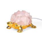 Crystal Shell Turtle Table Ornament with Internal LED Light (12cm) - Green