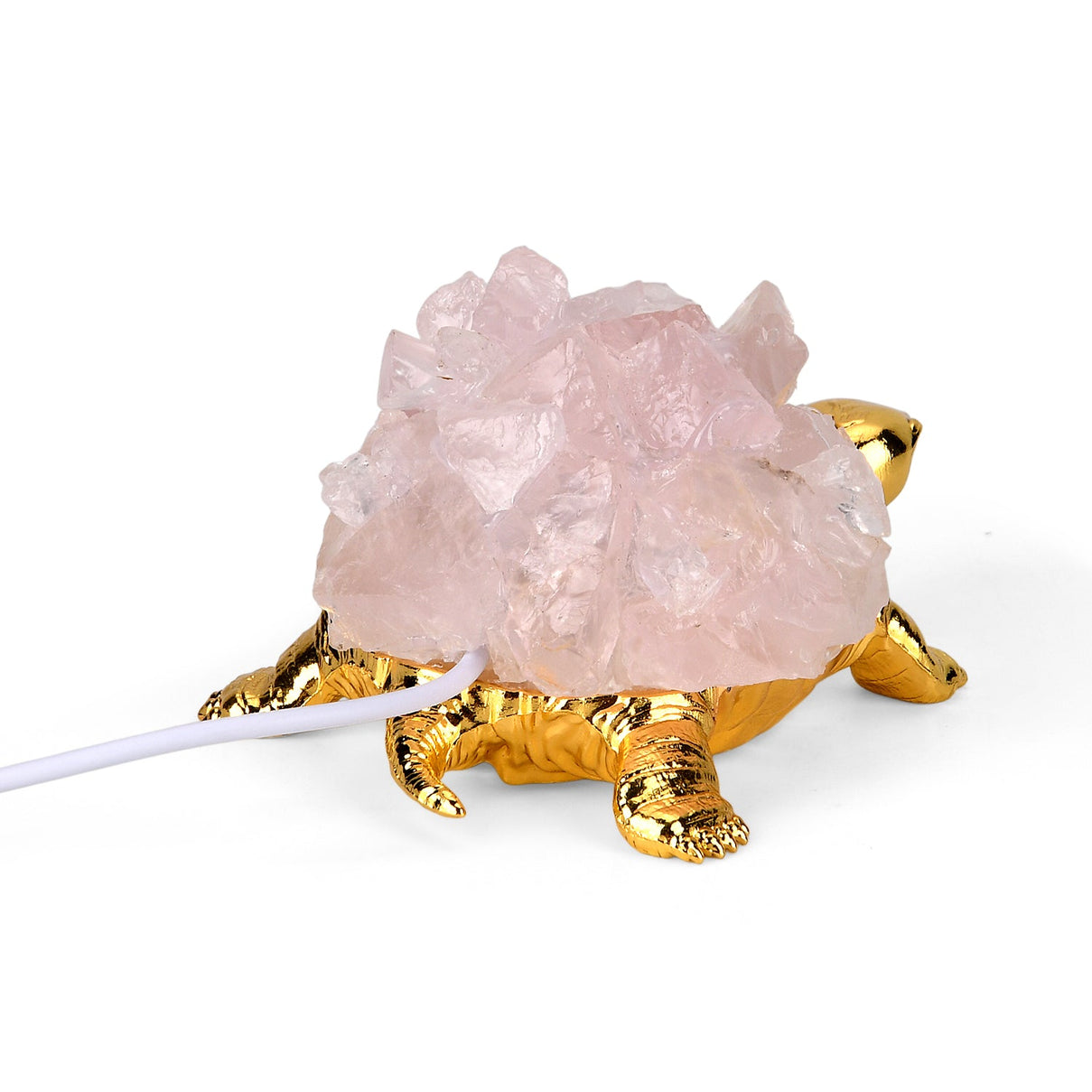 Crystal Shell Turtle Table Ornament with Internal LED Light (12cm) - Pink V32352028 6