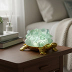Crystal Shell Turtle Table Ornament with Internal LED Light (12cm) - Green_8363239_1