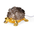 Crystal Shell Turtle Table Ornament with Internal LED Light (12cm) - Smoky_8363241