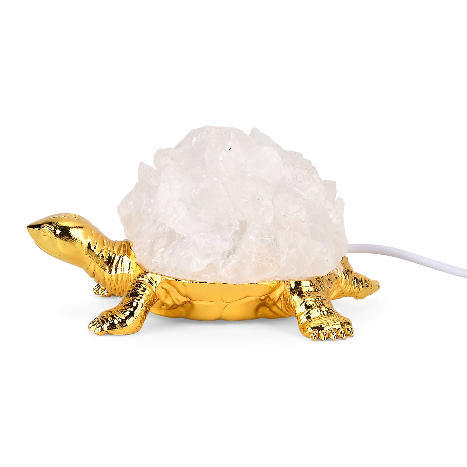 Crystal Shell Turtle Table Ornament with Internal LED Light (12cm) - White V32352180 5