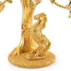 Resin Deco Horse Bonsai Tree - Yellow Trunk Fortune Tree with Flowers (20 x 9 cm)_8363450_4