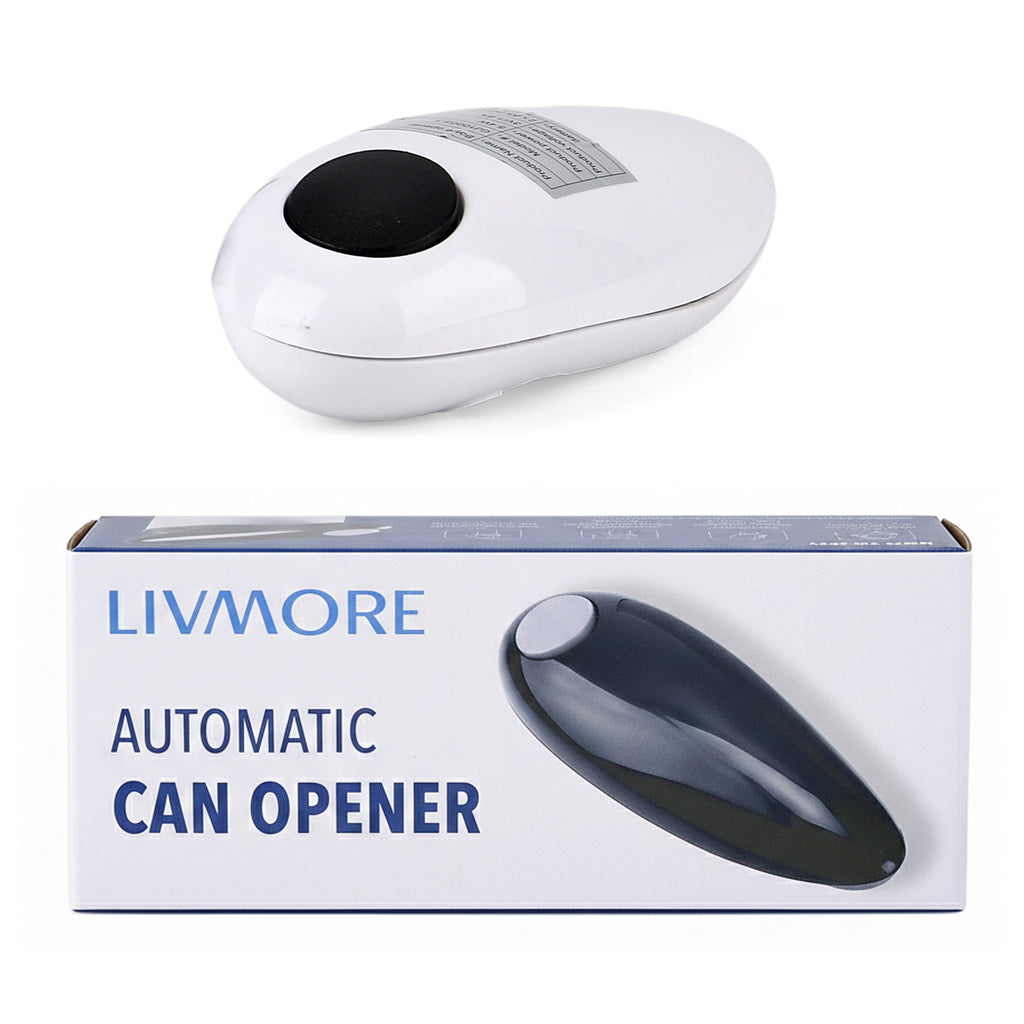 Back by Demand - Livmore Automatic Can Opener - Battery Operated (2 x AA not inc) - White_8363452_5