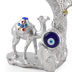 Resin Camel Feng Shui Fortune Tree with Flower (20 x 9 cm) - Silver_8363733_4