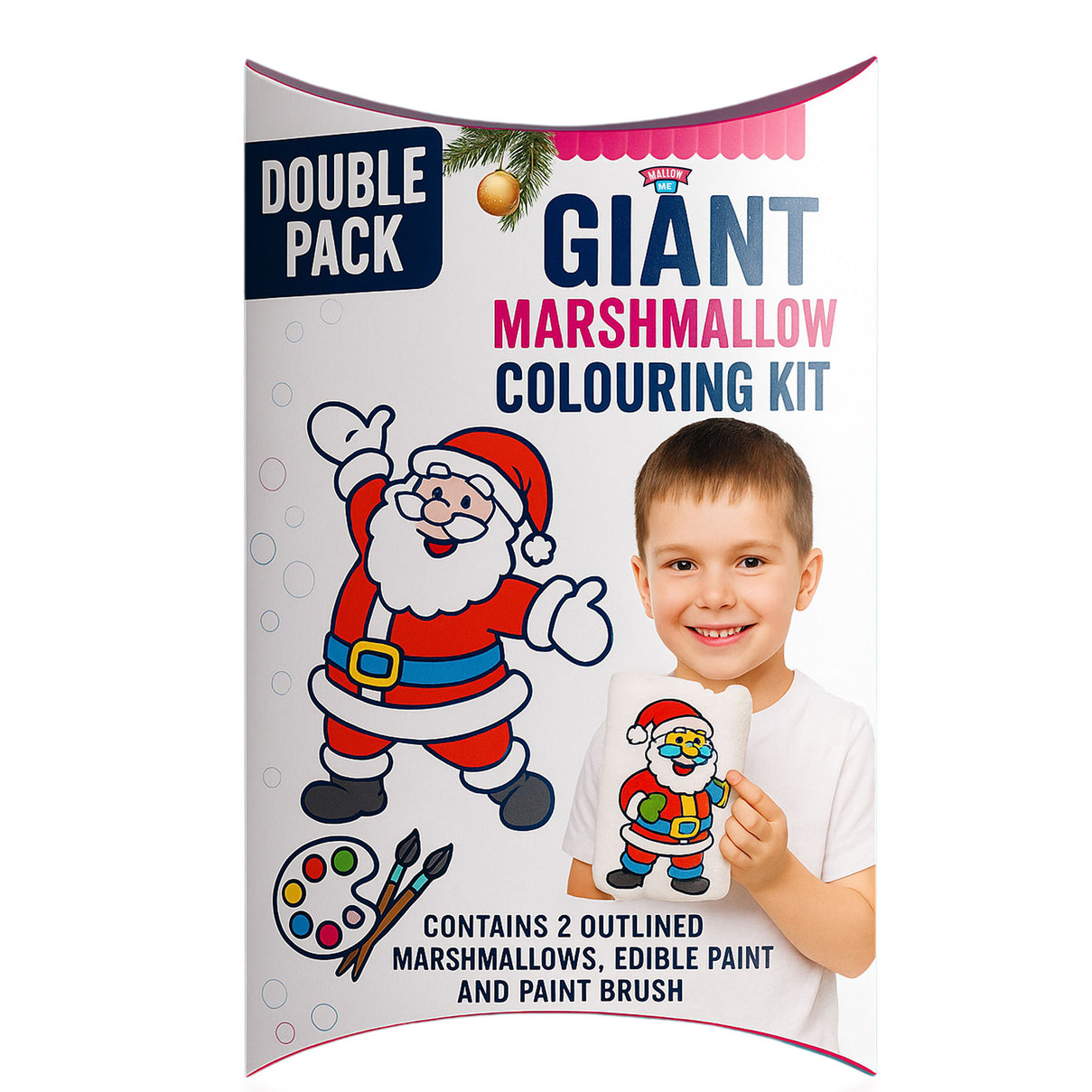 Mallow Me Giant Christmas Marshmallow Colour-Me-In Kit (Double Pack) 8363818 0