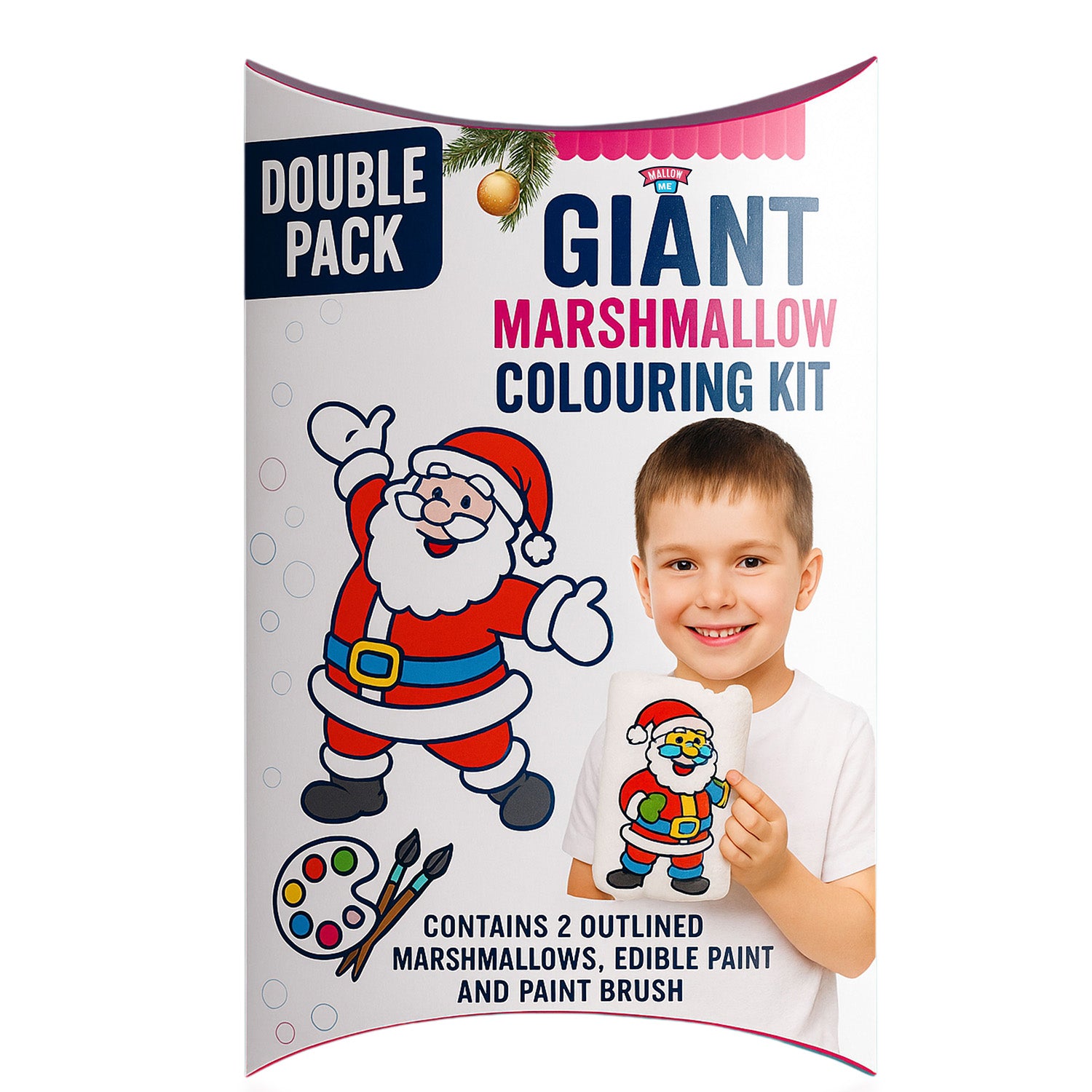 Mallow Me Giant Christmas Marshmallow Colour-Me-In Kit (Double Pack) 8363818 0
