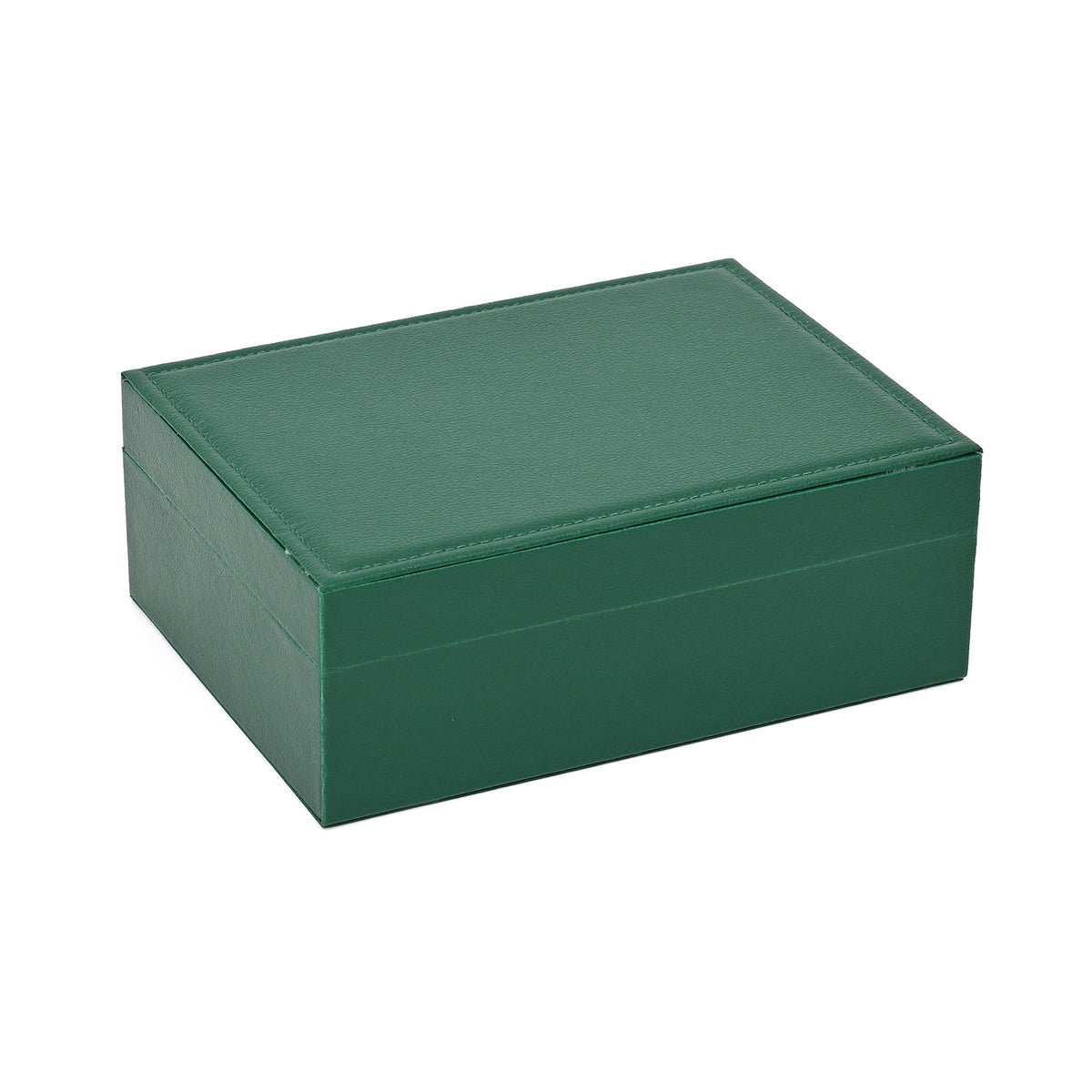 2 Layers Jewellery Box, Elegant Jewellery Organiser With Lock And Key - Neon Green 8366486 5