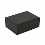2 Layers Jewellery Box, Elegant Jewellery Organiser With Lock And Key - Black_8366489_4