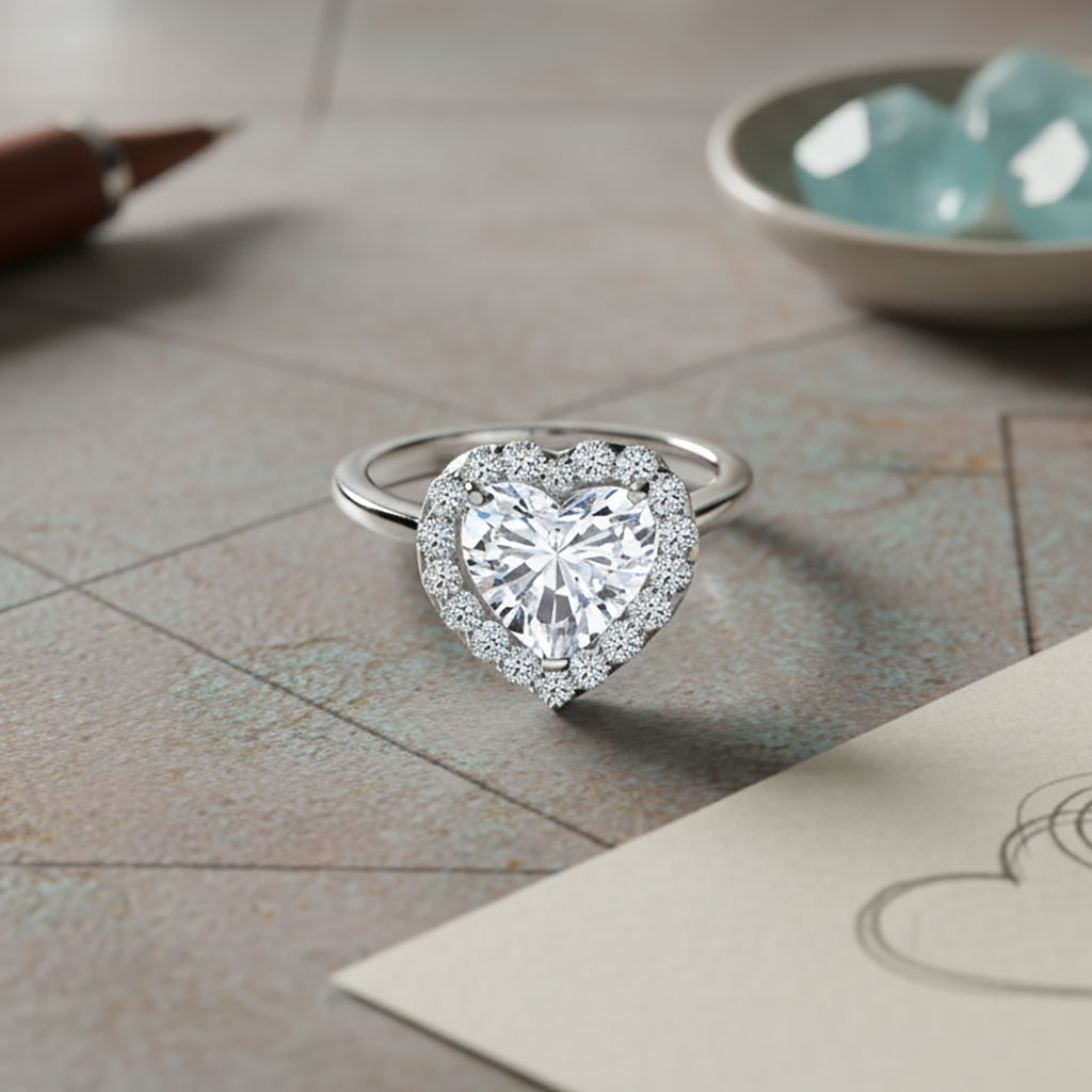 LUXURIANT 3.5 Ct. Lab Grown Diamond Halo Ring in 950 Platinum, IGI Certified 8366825 1