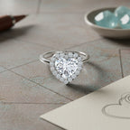 Luxuriant 950 Platinum IGI Certified Lab Grown Diamond (VS/EF) Heart Ring 3.51 Ct, Platinum Wt. 5.70 Gms._8366825_1