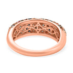 Luxuriant Lab Grown Red Diamond & Multi Diamond Colour Ring in 18K Vermeil Rose Gold Plated Sterling Silver 1.53 Ct._8366860_4