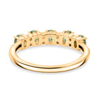 D'Joy - Demantoid Garnet & White Zircon Band Ring in 18K Vermeil Yellow Gold Plated Sterling Silver 1.30 Ct._8367760_4