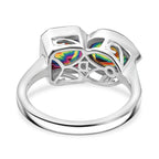 D'Joy Nebula Quartz Doublet Ring in Platinum Overlay Sterling Silver 2.75 Ct._8369932_4