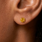 Luxoro - 14K Yellow Gold AAA Yellow Sapphire Solitaire Stud Earring with Screw Back 1.10 Ct._8370439_1