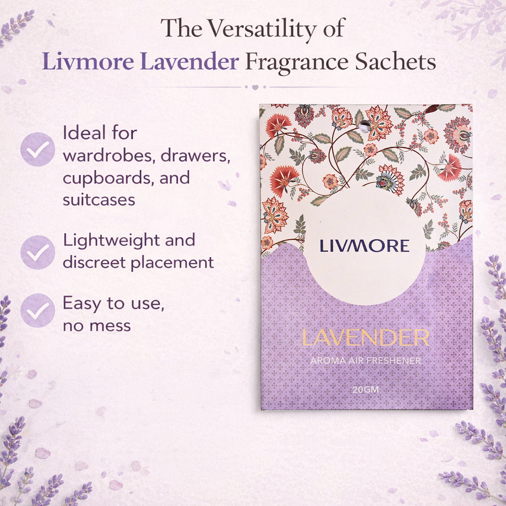 Livmore Set of 10 Lavender Fragrance Sachets (Size 8 x 9Cm)_8373660_3