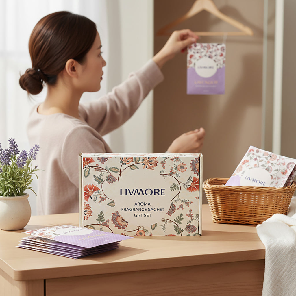 Livmore Set of 10 Lavender Fragrance Sachets (Size 8 x 9Cm)_8373660_4