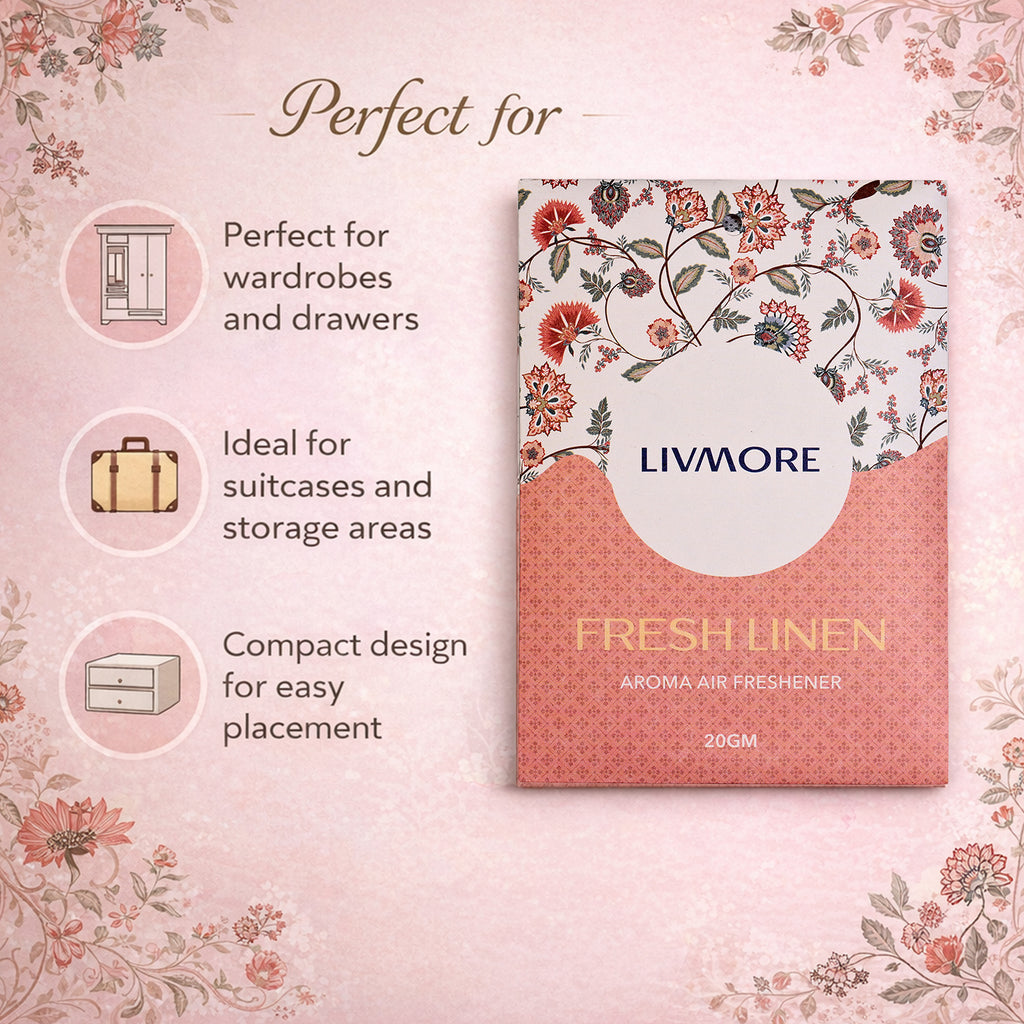 Livmore Set of 10 Fresh Linen Fragrance Sachets (Size 8 x 9Cm)_8373672_2