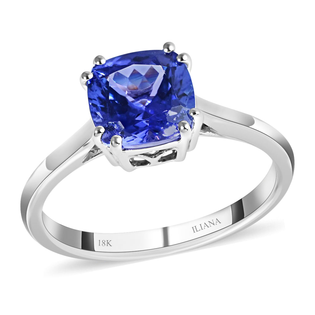 Iliana 18K W Gold AAA Tanzanite Ring, Gold Wt.3.02 Gms  1.900  Ct._8374105