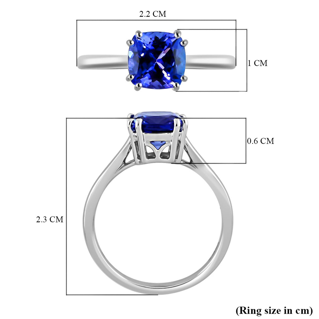 Iliana 18K W Gold AAA Tanzanite Ring, Gold Wt.3.02 Gms  1.900  Ct._8374105_6