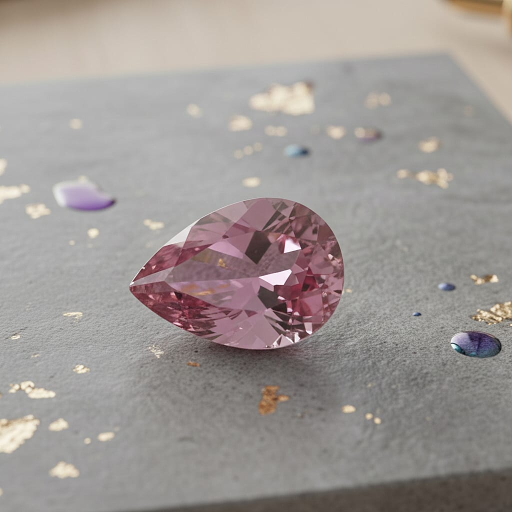AAA Pink Spinel Pear Cut Gemstone 8374431 1