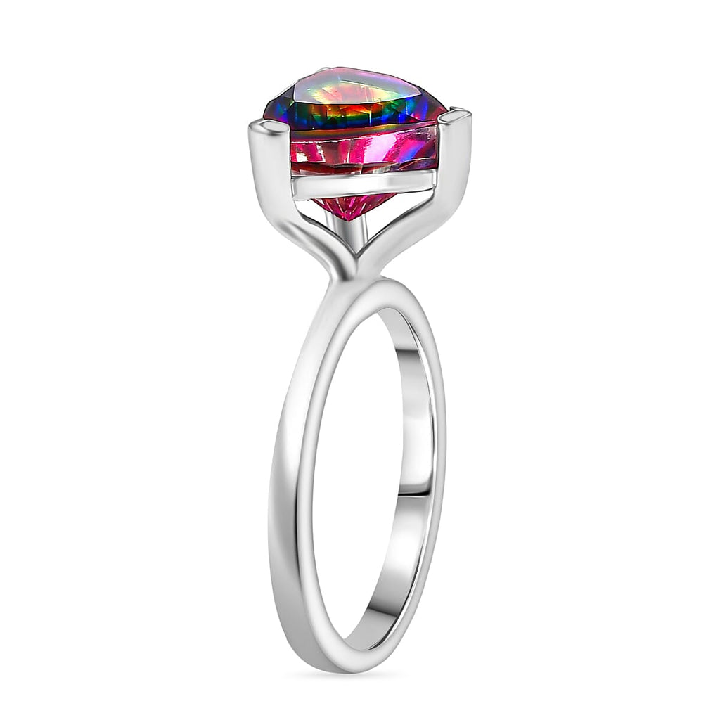 D'Joy Nebula Quartz Doublet Solitaire Ring in Platinum Overlay Sterling Silver 2.96 Ct._8374492_3